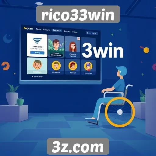 Acessibilidade e interface do rico33win em foco